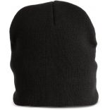 Bonnet tricoté en coton biologique KP542 -  Black