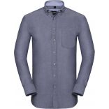 CHEMISE OXFORD LAVÉE MANCHES LONGUES Oxford Navy / Oxford Blue - S