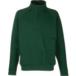 SWEAT-SHIRT COL ZIPPÉ PREMIUM (62-032-0) Bottle Green