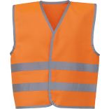 Gilet avec bordures et bandes réfléchissantes Hi Vis Orange - 4/6