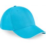 Casquette 6 panneaux Athleisure B20 - Surf Blue / White