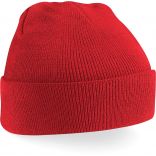 Bonnet original à revers B45 - Bright Red-One Size