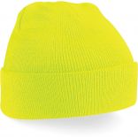 Bonnet original à revers B45 - Fluorescent Yellow-One Size