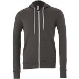 Sweat-shirt zippé capuche unisexe BE3739 - Asphalt