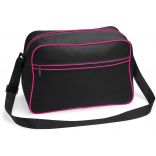 Sac bandoulière Rétro  BG14 - Black / Fuchsia