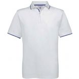 Polo manches courtes Safran Sport PU413 - White / Royal Blue
