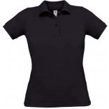 Polo femme manches courtes Safran Pure PW455 - Black