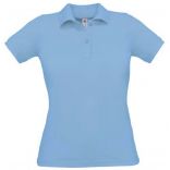 Polo femme manches courtes Safran Pure PW455 - Sky Blue