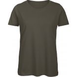 T-shirt femme col rond B&C Inspire TW043 - Khaki