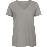 T-shirt femme col V Inspire V  B&C TW045 - Light Grey