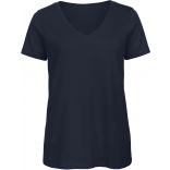 T-shirt femme col V Inspire V  B&C TW045 - Navy