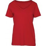 T-shirt femme col V Inspire V  B&C TW045 - Red