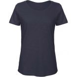 T-shirt femme col rond Inspire Slub B&C TW047 - Chic Navy