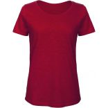 T-shirt femme col rond Inspire Slub B&C TW047 - Chic Red