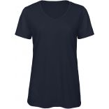 T-shirt femme triblend col V TW058 - Navy