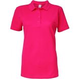 Polo femme Softstyle double piqué GI64800L - Heliconia