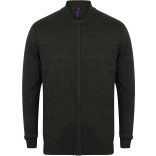 Cardigan Col Bomber H718 - Grey Marl