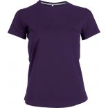 T-shirt femme manches courtes col rond K380 - Purple