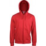 Sweat-shirt capuche zippé K454 - Red