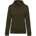 Sweat-shirt femme bio à capuche K483 - Mossy Green