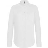 Chemise manches longues femme col Mao K514 - White