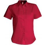 Chemise manches courtes femme popeline K544 - Classic Red