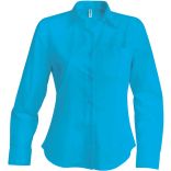 Chemise manches longues femme Jessica K549 - Bright Turquoise