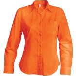 Chemise manches longues femme Jessica K549 - Orange