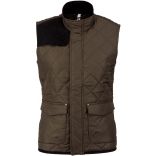 Bodywarmer femme matelassé K6125 - Mossy Green / Black