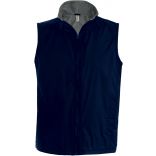 Bodywarmer doublé polaire Record K679 - Navy / Grey