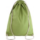 Sac à dos en coton avec cordelettes KI0125 - Burnt Lime