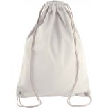 Sac à dos en coton avec cordelettes KI0125 - Natural