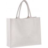 Sac de plage en jute KI0219 - White-One Size