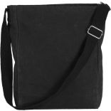 Sac bandoulière en coton canvas KI0351 - Washed Black