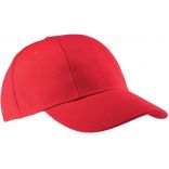 Casquette 6 panneaux KP119 - Red