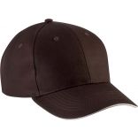 Casquette avec sandwich contrasté KP 153 - Chocolate / Beige