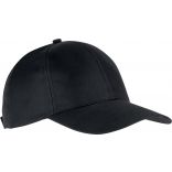 Casquette 6 panneaux polyester KP156 - Black