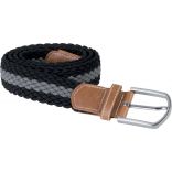 Ceinture tressée élastiquée KP805 - Black / Mid Grey