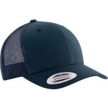 Casquette 6 panneaux Trucker modèle rétro KP912 - Navy / Navy