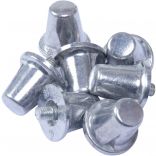 Lot de 100 crampons alu coniques PA066 - Silver