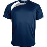 T-shirt unisexe manches courtes sport PA436 - Sporty Navy / White / Storm Grey