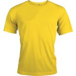 T-shirt homme manches courtes sport PA438 - True Yellow