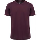 T-shirt homme manches courtes sport PA438 - Wine de face