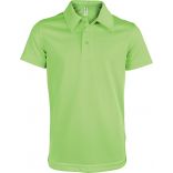 Polo enfant sport manches courtes PA484 - Lime