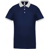 Polo homme piqué performance PA489 - Sporty Navy / White