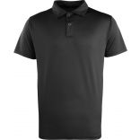 Polo respirant bouton pression Coolchecker PR612 - Black