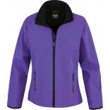 Veste Softshell femme Printable R231F - Purple / Black