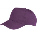 Casquette 5 panneaux Boston RC084X - Purple