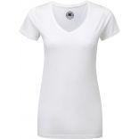 T-shirt femme col V RU166F - White