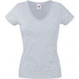 T-shirt femme col V Valueweight SC61398 - Heather Grey